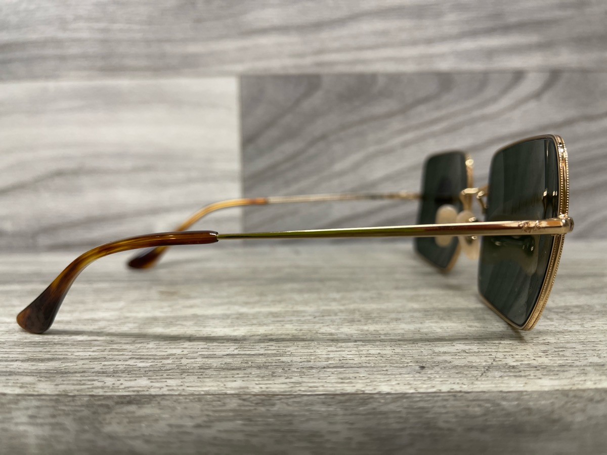 Ray-Ban RB1971 Square Metal Sunglasses With Classic Flat Lenses (A1D028502)