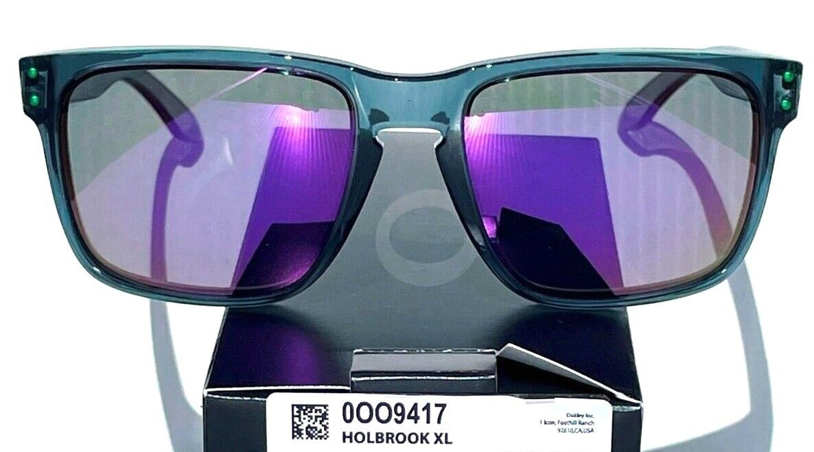 NEW Oakley HOLBROOK XL Grey Smoke w POLARIZED Galaxy Violet Lens Sunglass 9417