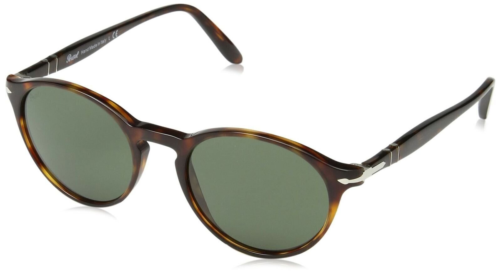 Persol Mens Sunglasses Tortoise/Green Acetate Non-Polarized 0PO3092SM 90153 50mm