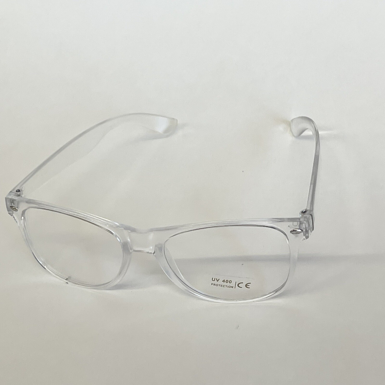 2 Clear Lens Glasses Rectangle Frame Transparent Fashion Eyewear UV 400 Protect