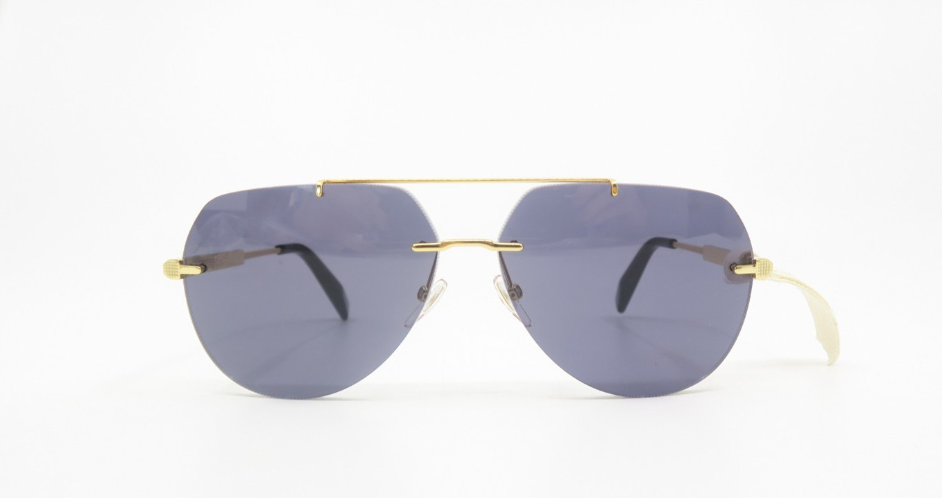 Chopard SCHG37 0400 63mm Ello Gold Titanium, Rimless, New Men’s Sunglasses
