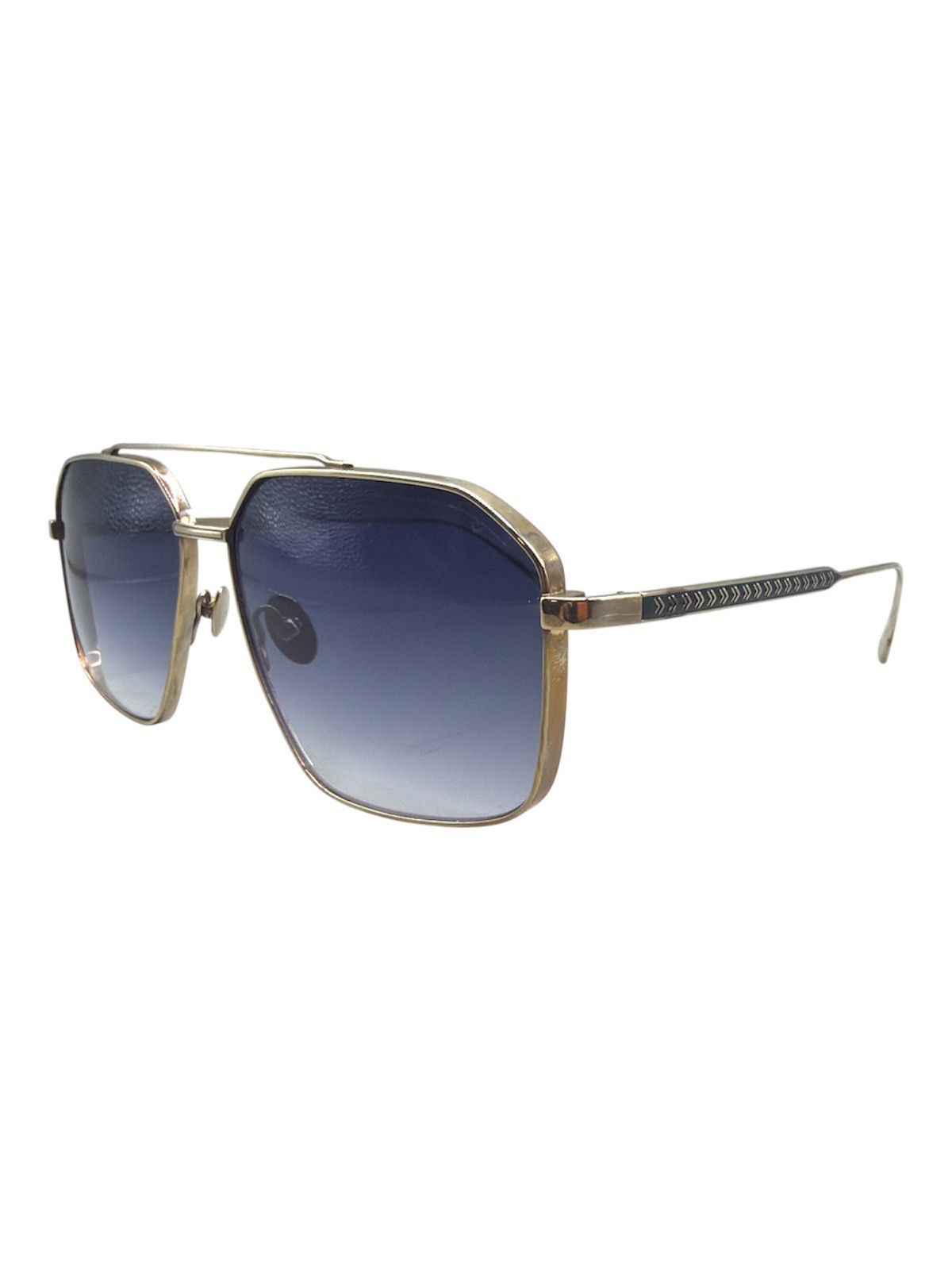 John Varvatos Men’s Navigator/Aviator-Style Sunglasses, Gold (SJV563)