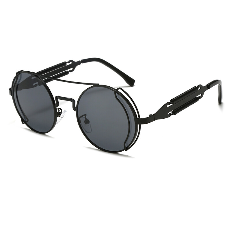 Metal Round Outdoor Sports Sunglasses Men Women Classic Punk Style Glasses Hot
