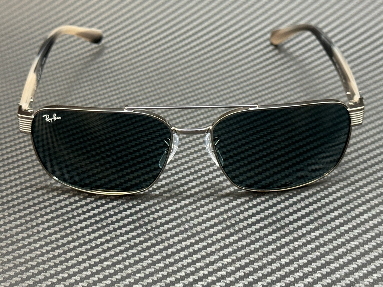 RAY BAN RB3751 004 R5 Gunmetal Blue Unisex 61 mm Sunglasses