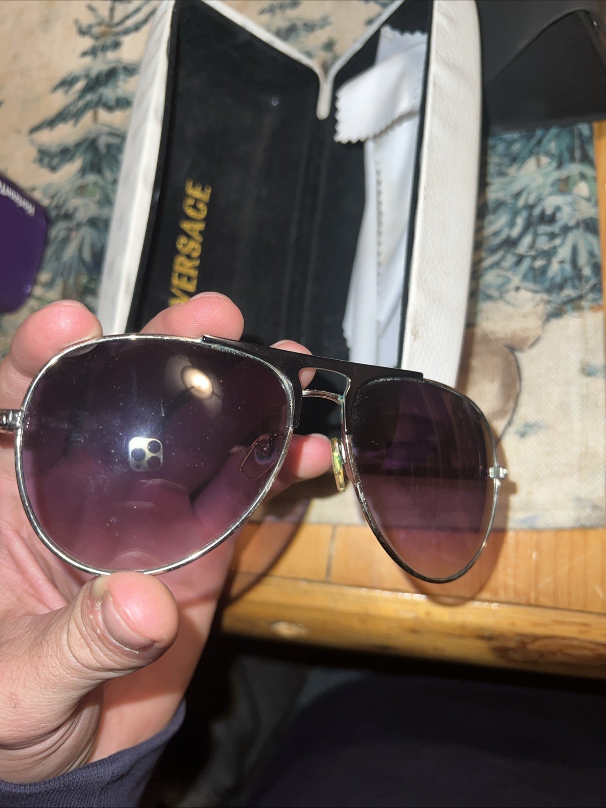 Versace Aviator Men’s Sunglasses