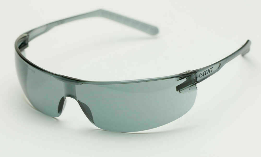 Elvex Delta Plus Helium 15 Safety/Sun Glasses Grey Lens Anti-fog WELSG-58G-AF
