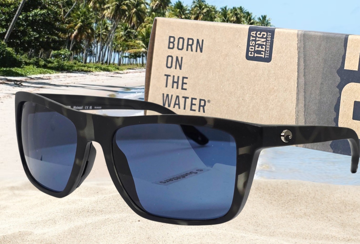 COSTA DEL MAR tiger shark/gray MAINSAIL polarized 580P sunglasses NEW IN BOX!