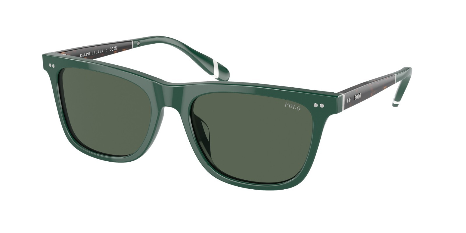 Polo Ralph Lauren PH4205 Sunglasses – Shiny Green / Green Lenses 145-56-18mm
