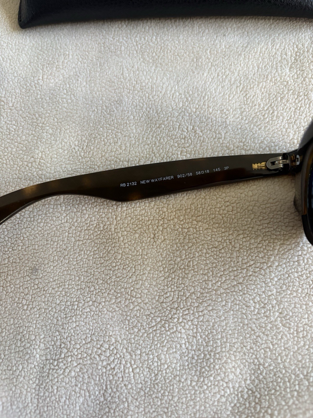 Ray-Ban RB2132 New Wayfarer Polarized Tortoise Brown/Black 58-18 145 UV