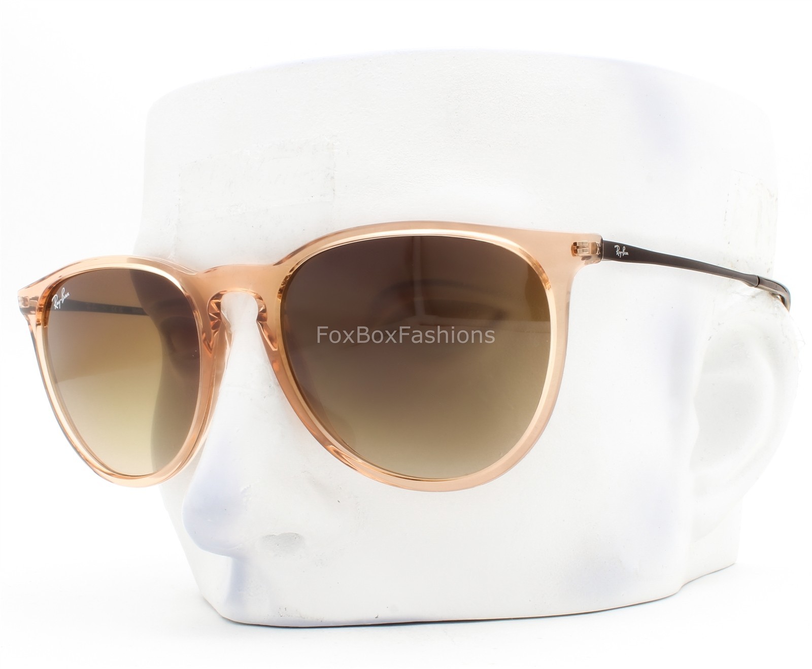 Ray-Ban Erika Sunglasses RB4171 6514/13 Transparent Light Brown 54mm with Case