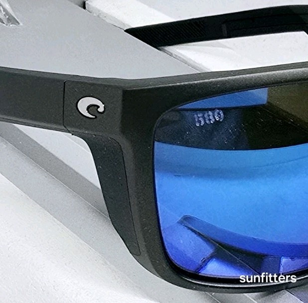 COSTA DEL MAR steel gray metallic/blue mirror FERG polarized 580G sunglasses NEW
