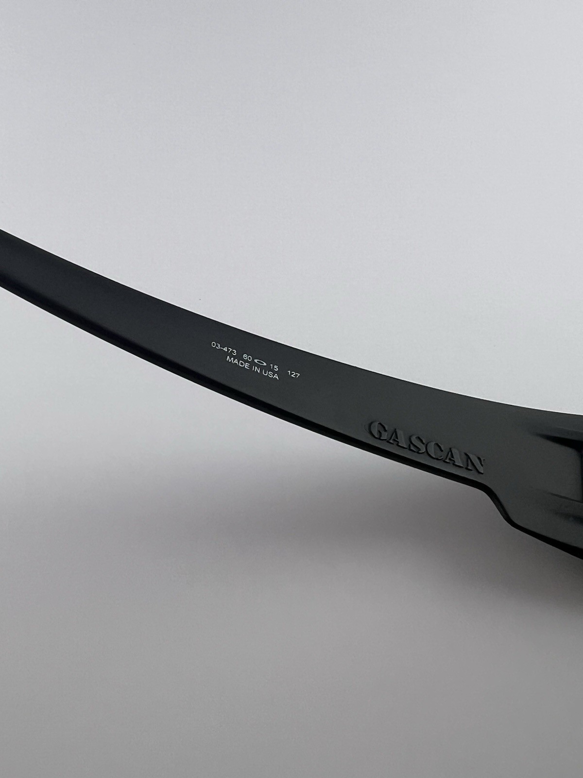 Oakley Gascan Matte Black Frame Grey Lens 03-473 Gunmetal Icon SI Standard Issue