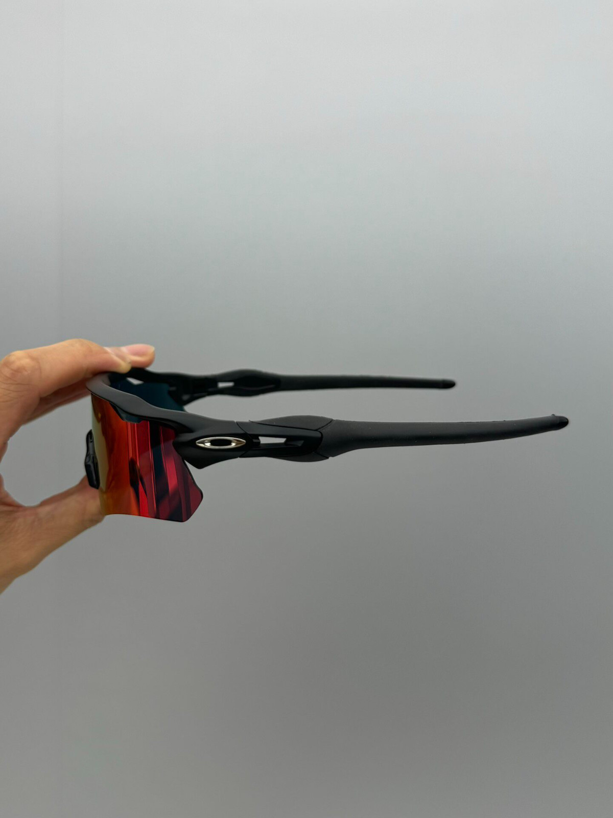 Oakley Radar EV Path OO9208 Lightweight Red Sunglasses Matte Black Frame Prizm