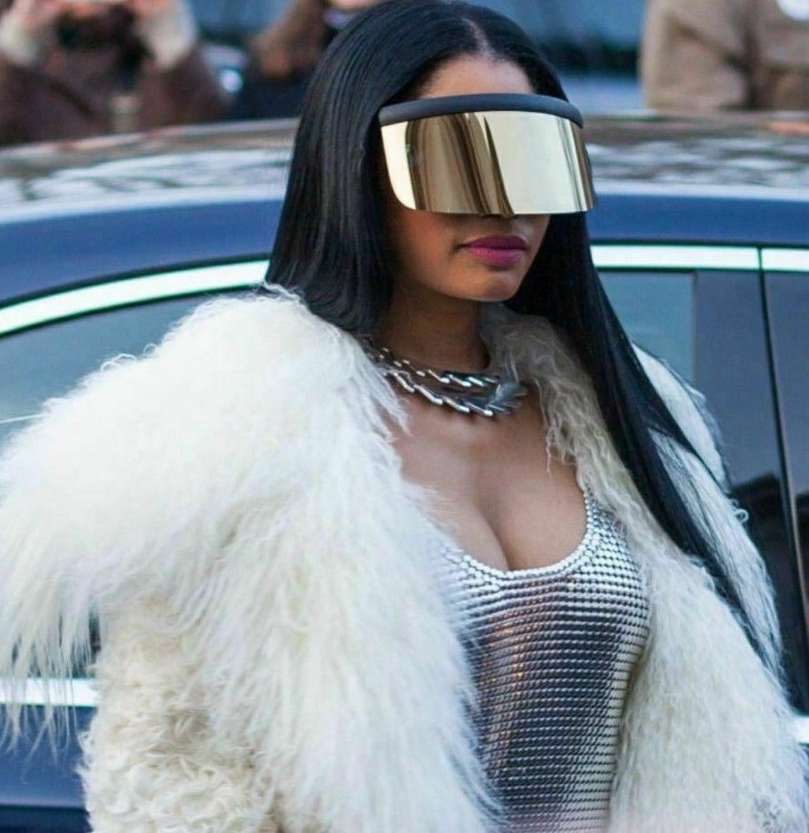 Oversized Visor Protective Sunglasses Single One Piece Lens Shield Face Cover