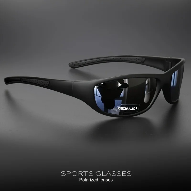 Polarized Photochromic Sports Sunglasses UV400 Wrap Cycling Fishing Set