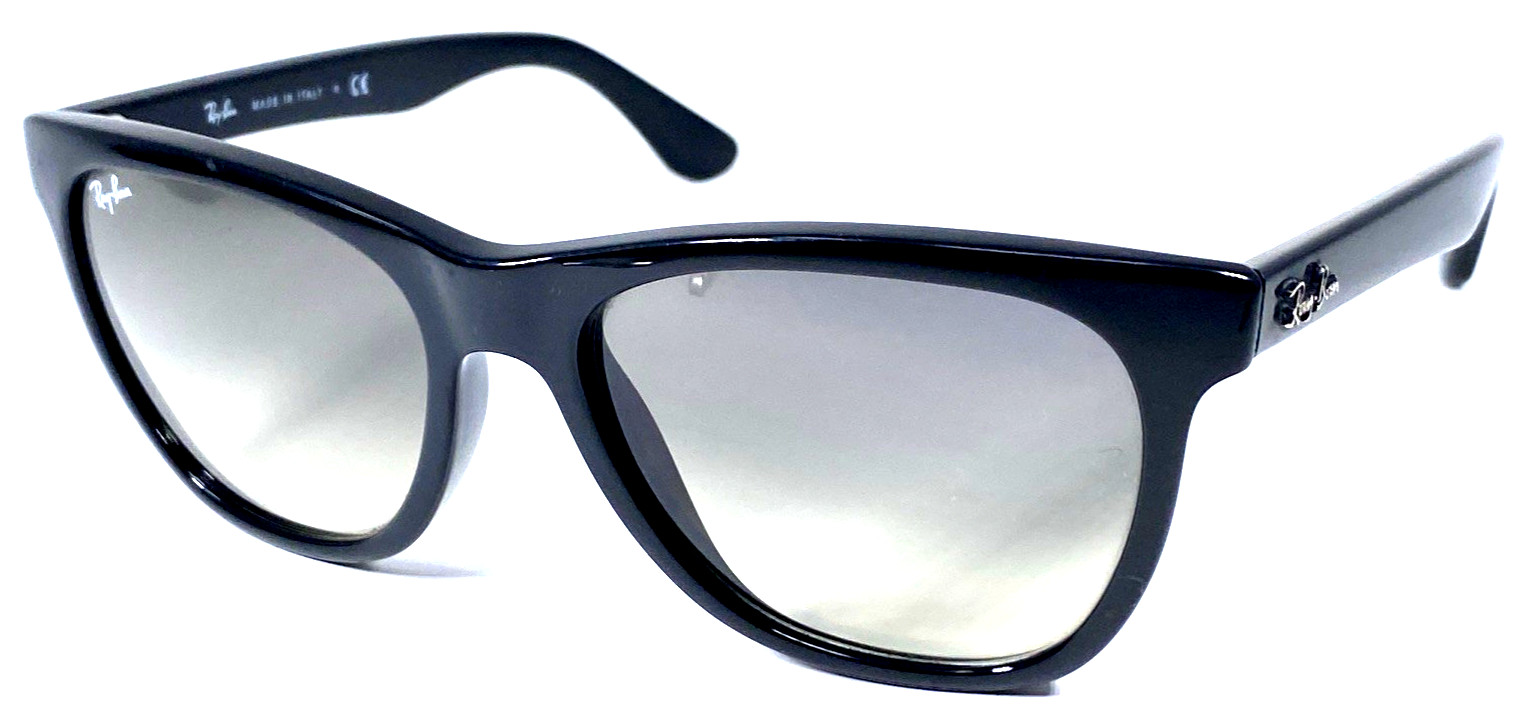 RAY-BAN RB4184 601/32 Italy Glossy Black Sunglasses 54-17mm