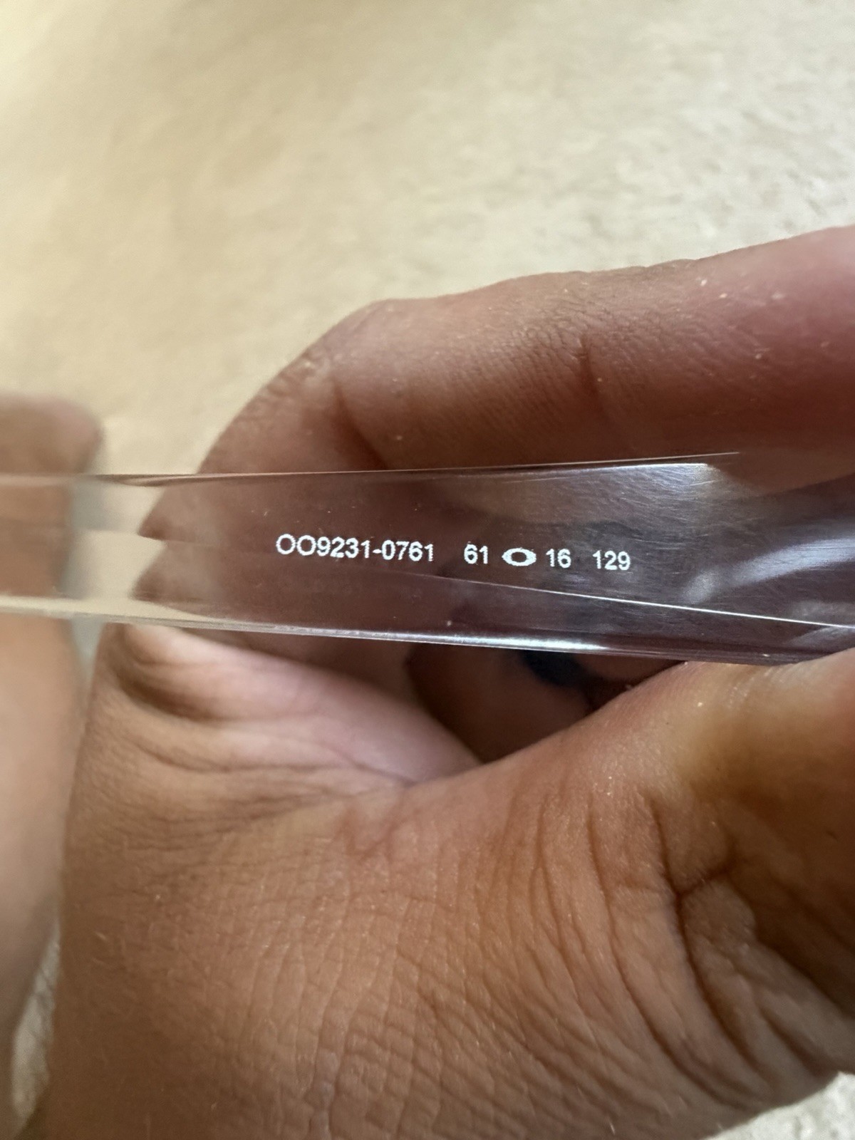 Oakley Sunglasses HELIOSTAT OO9231-0761 Clear Frame / PRIZM Sapphire POLARIZED