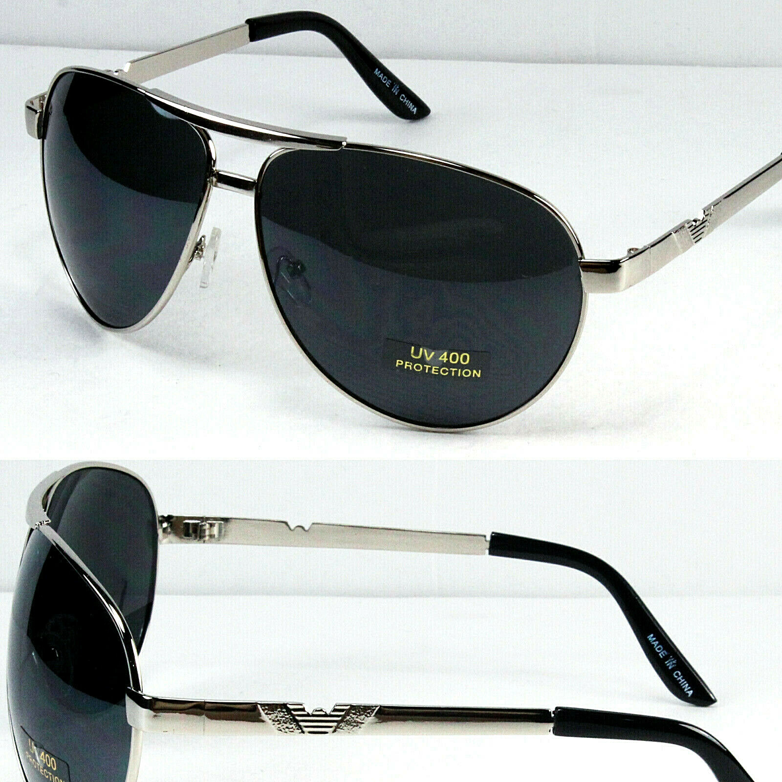 Mens Womens Fashion Pilot Designer Sunglasses Shades Black Retro Vintage Classic