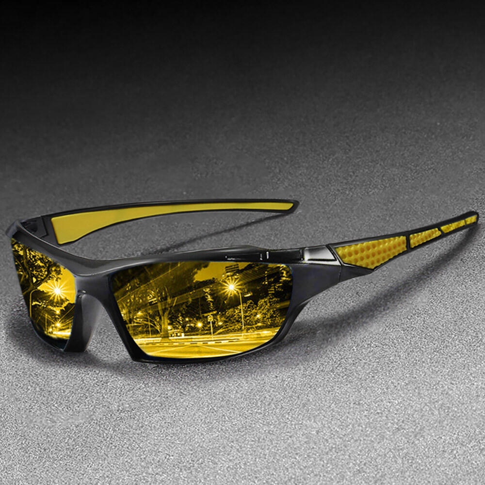 Mens Polarized Photochromic Sunglasses Sport Driving Outdoor Shade Glasses UV400