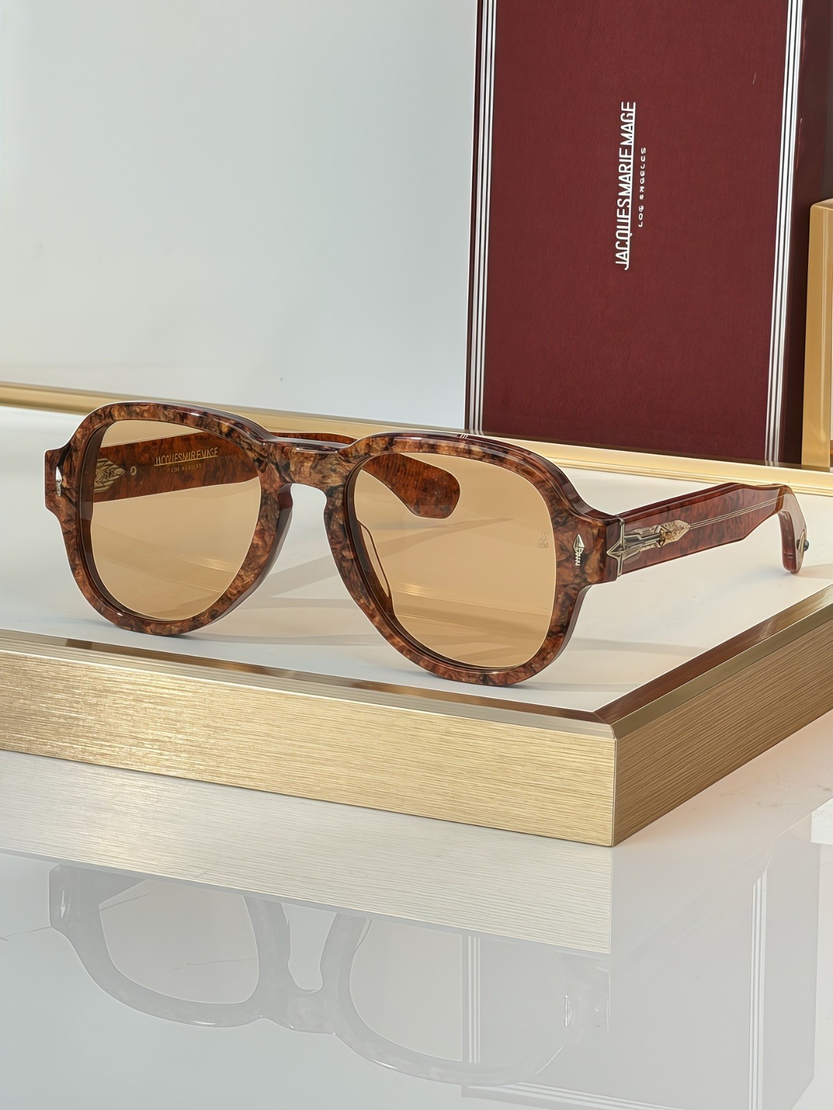 JACQUES MARIE MAGE Style Unisex Sunglasses – MODEL: REDCLOUD SIZE：52口21 150