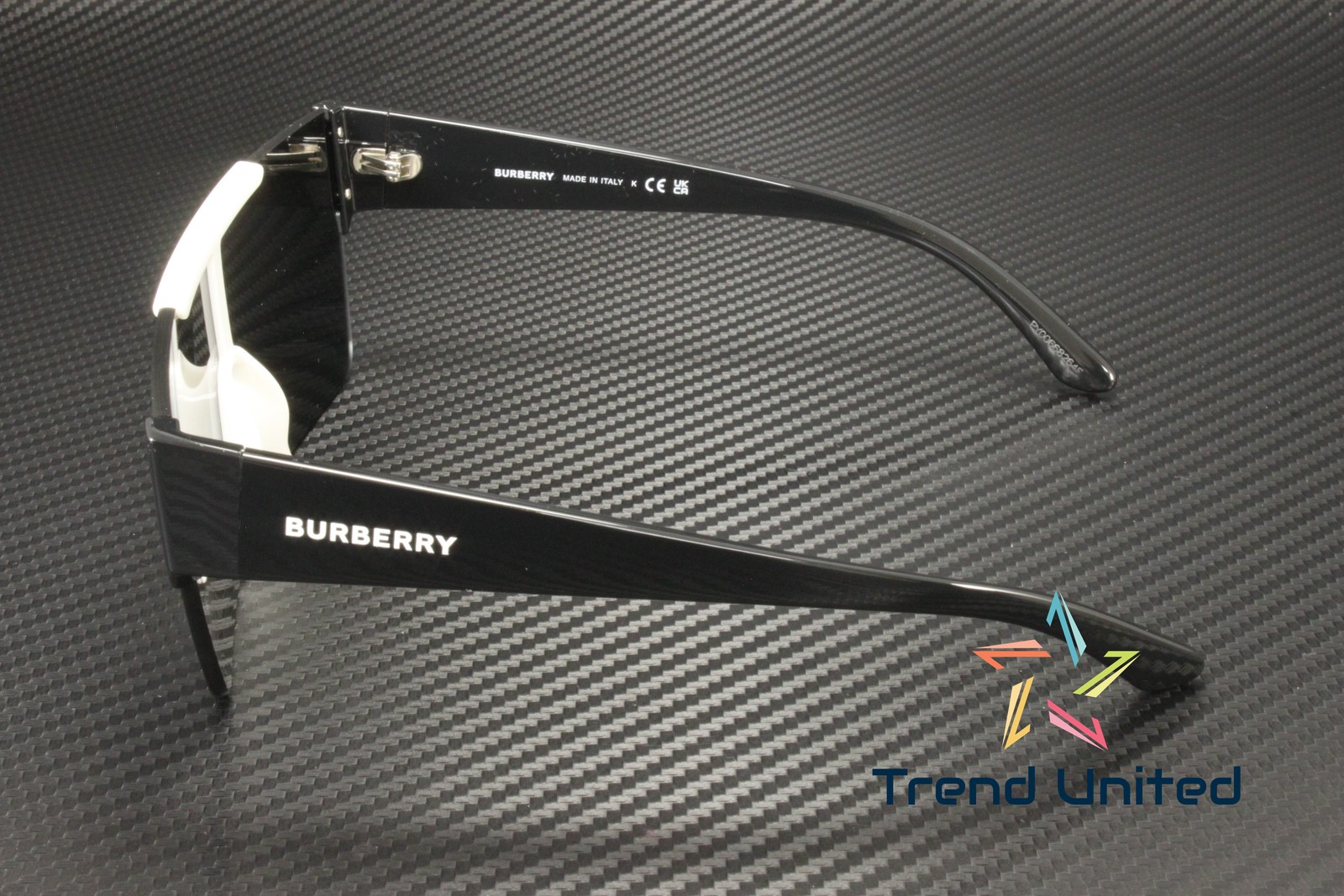 BURBERRY BE4291 40496G White Grey Mirror Black 38 mm Men’s Sunglasses