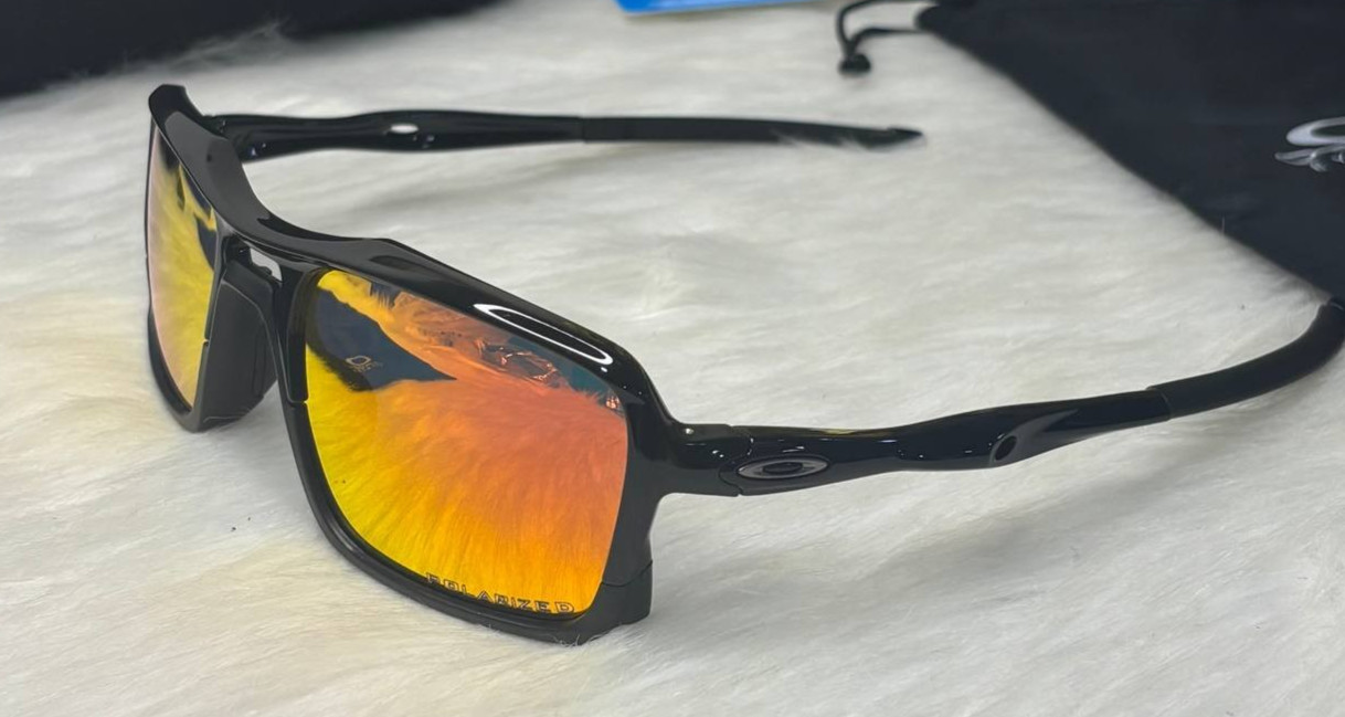 NWB Oakley Triggerman Sunglasses OO9314 Polished Black/Red Ruby Iridium Asian