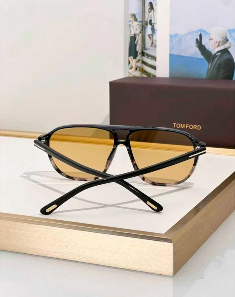 Tom Ford Bruce Sunglasses FT1026 Black Havana/Brown 61-12-145mm With Case New