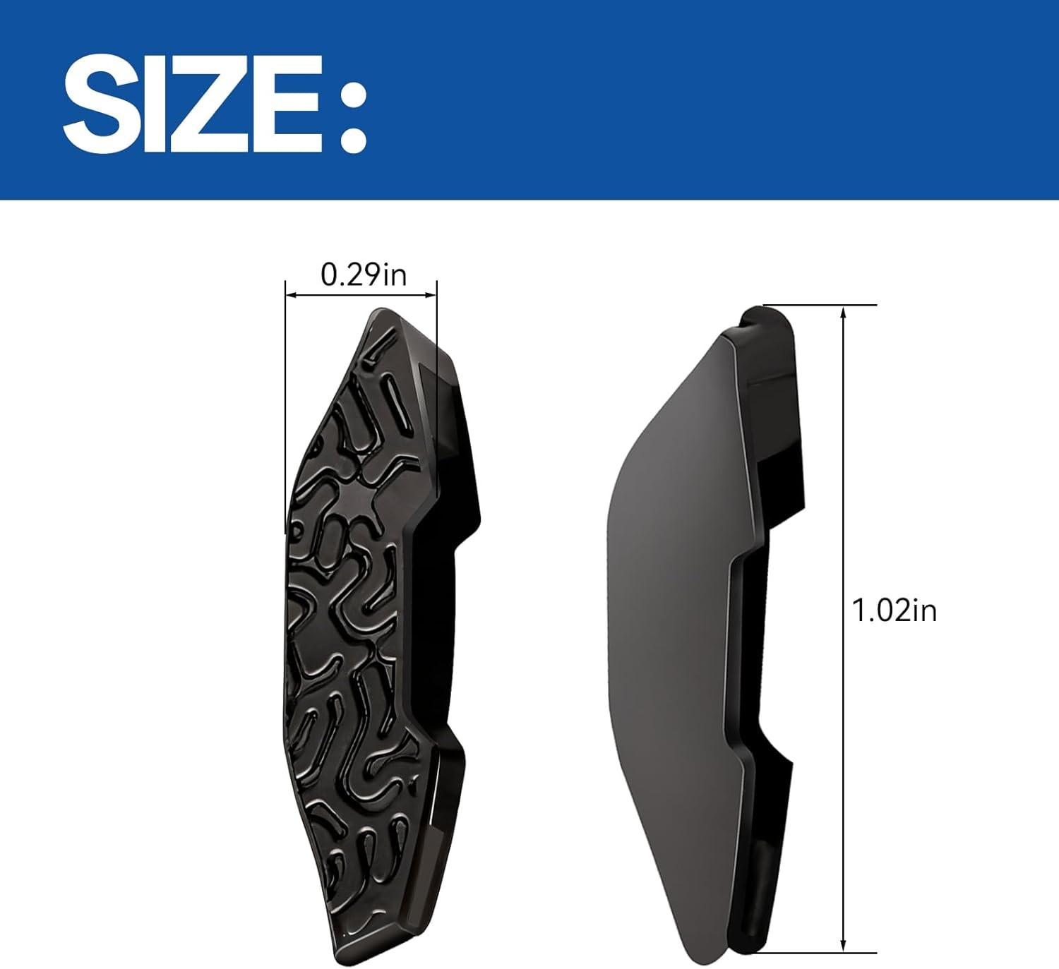 For Costa Del Mar Mainsail 6S9107 Black Soft Rubber Replacement Nose Pads New