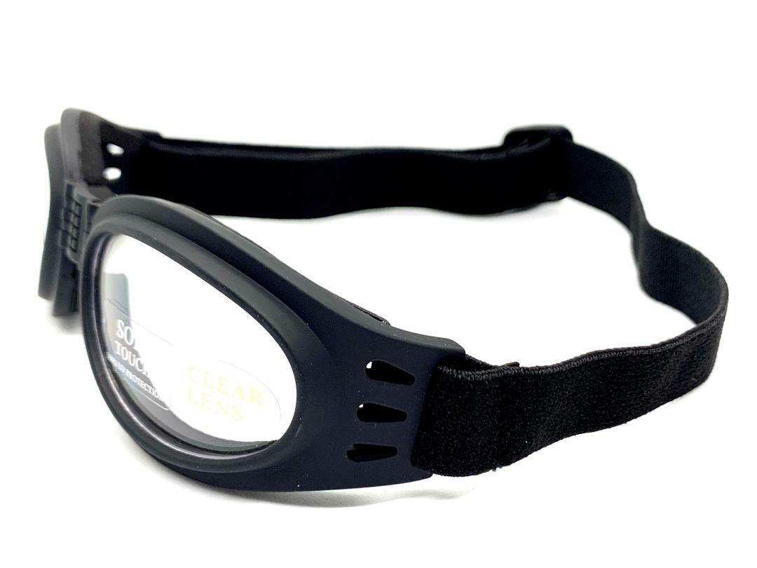 MOTORCYCLE Riding Padded Folding Pocket GOGGLES Protective Eyewear Clear Lens