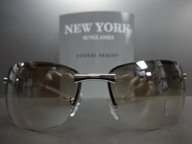 Mens Women CONTEMPORARY MODERN Style FASHION SUN GLASSES Clear Lens Chrome Frame