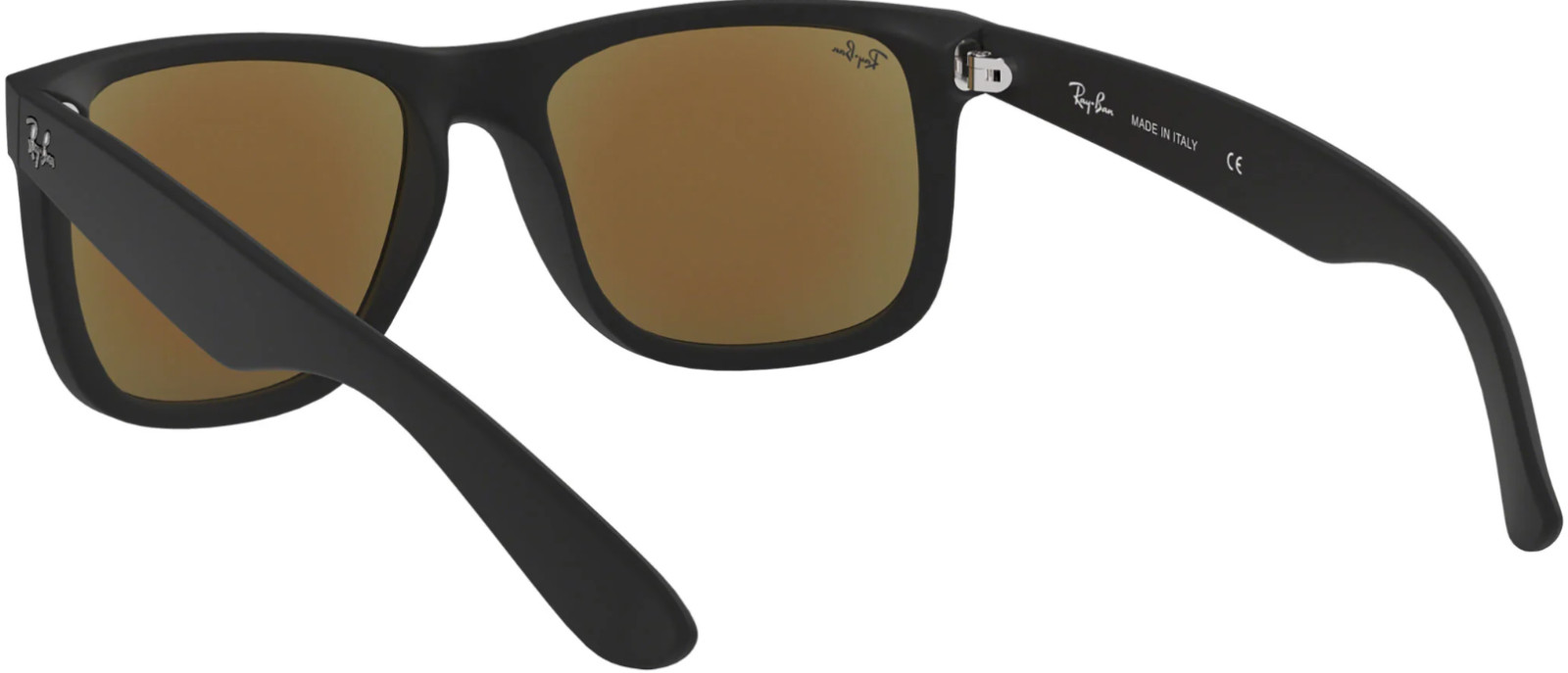 Ray-Ban Justin Color Mix Matte Rubber Black, Blue Mirror Lens RB4165 622/55 51