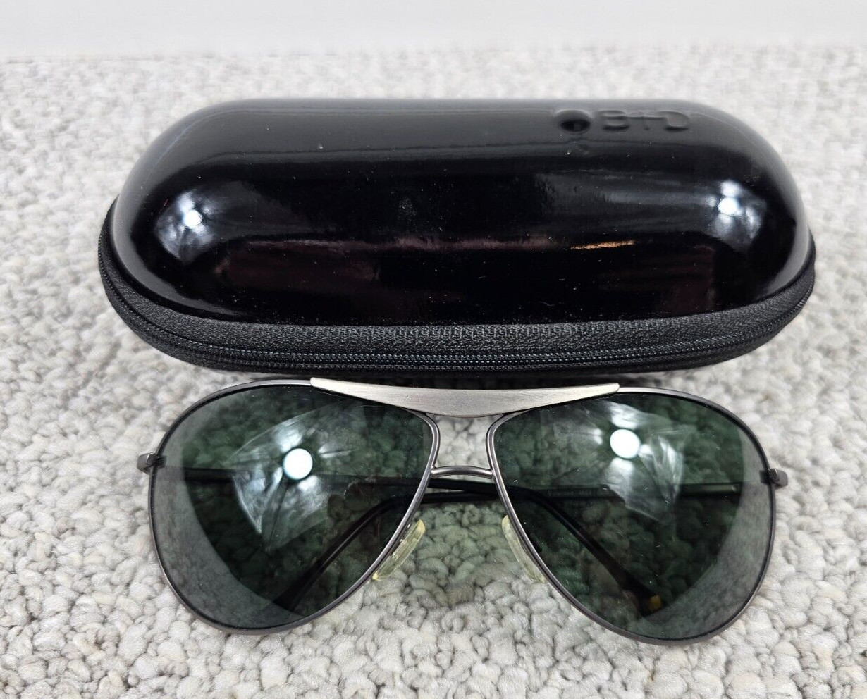 Men’s B+D Eyewear Denmark Aviator Polarized Sunglasses 68-19-127mm Original Case