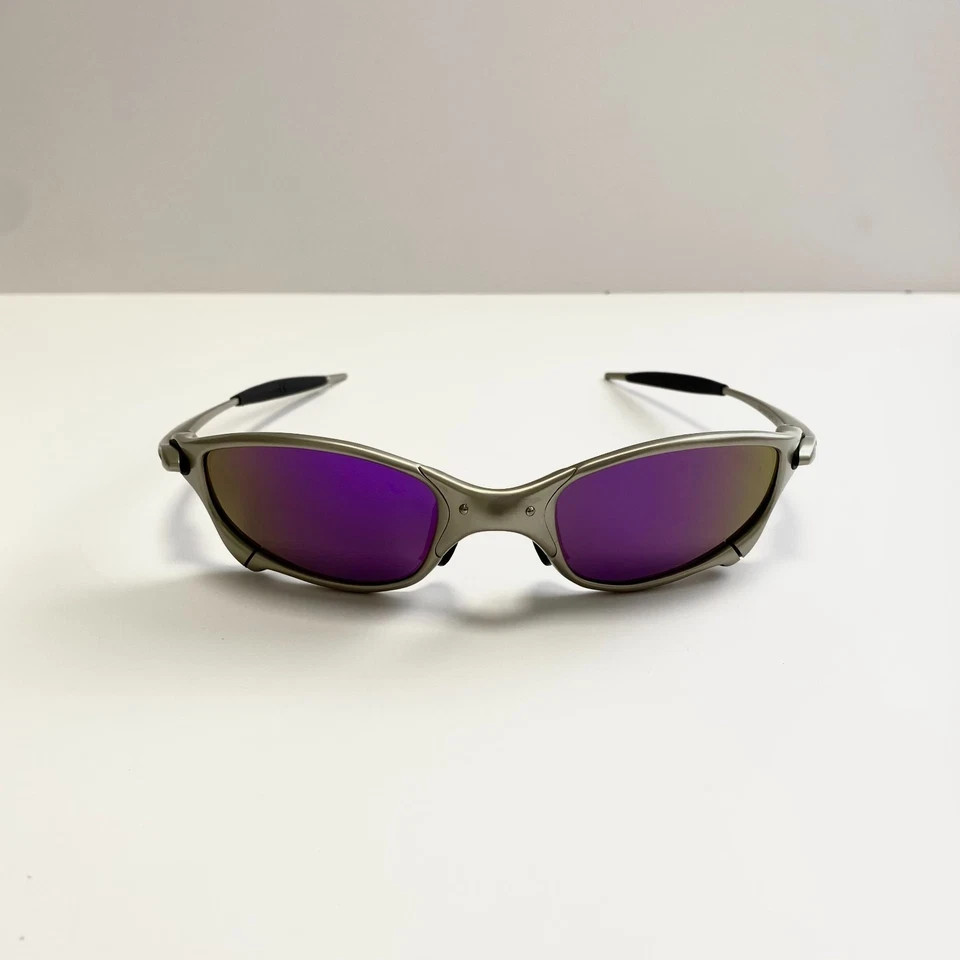 New Oakley X-Metal Juliet 1.0 Sunglasses Silver Frame/Purple Lenses
