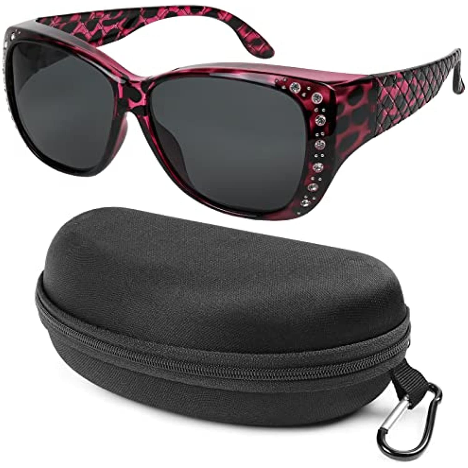 Sunglasses that Fit Over Glasses for Women UV Protection Polarized and HD Vision
