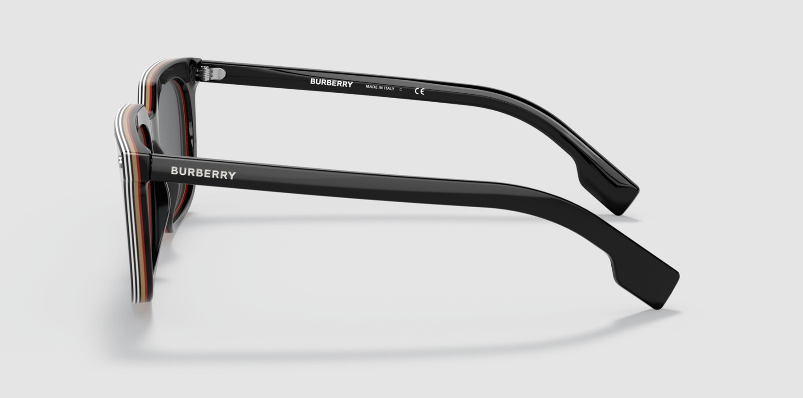 BURBERRY BE4337F 379887 Carnaby Black Dark Grey 56 mm Men’s Sunglasses