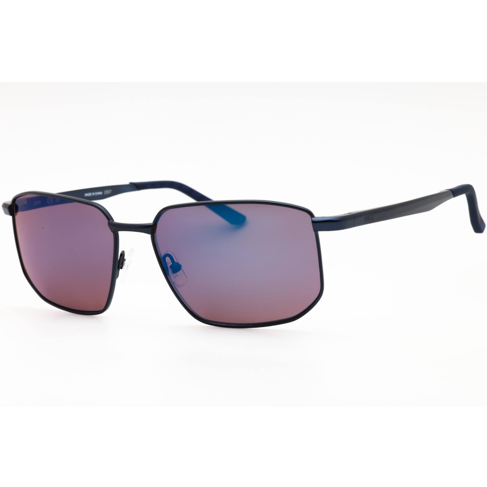 Zeiss Men’s Sunglasses Satin Blue Metal Geometric Full Rim Frame ZS23139SP 403