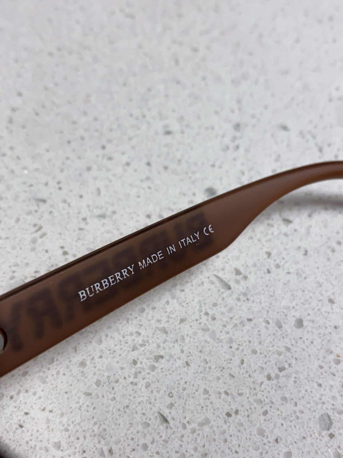 Burberry BE4388 Logo Print Temple Sunglasses Matte Tortoise Acetate 55‑18‑145