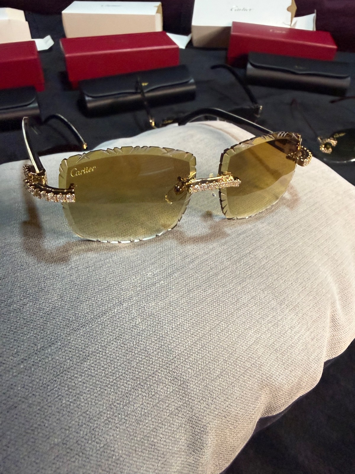 Cartier Men’s Rimless Sunglasses