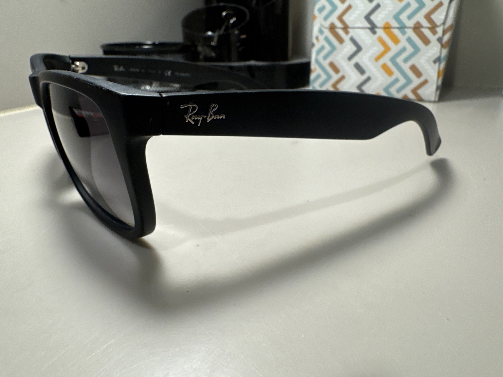 Ray Ban JUSTIN black/grey gradient RB4165 622/t3 54mm Polarized sunglasses #59