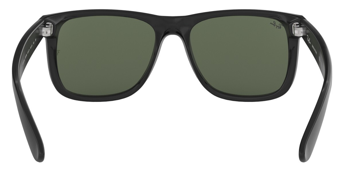 Ray-Ban Justin Classic Polished Black/Green 54 mm Sunglasses RB4165 601/71 54-16