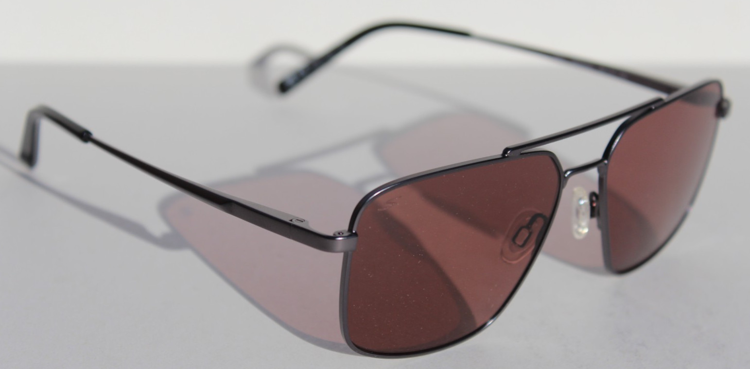 SERENGETI Aitkin POLARIZED Sunglasses Matte Gunmetal/Saturn Sedona SS554004 NEW