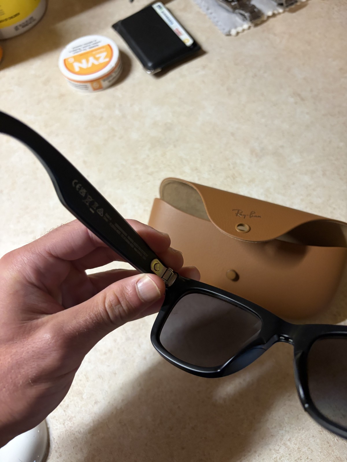 Refurbished Ray-Ban Meta Wayfarer (Gen 1), Matte Black, Transitions®, Gen S