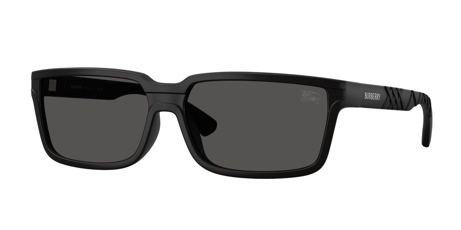 BURBERRY BE4495D 346487 Matte Black Dark Grey 61 mm Men’s Sunglasses