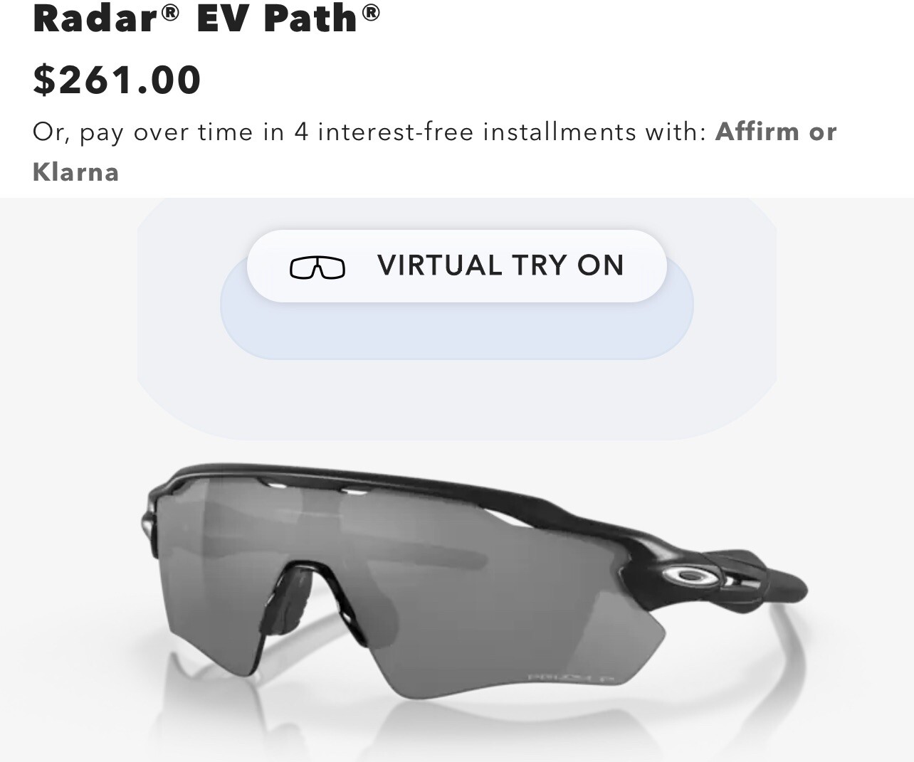 Oakley 009208 Radar Ev Path Men’s Sunglasses – Prizm Black