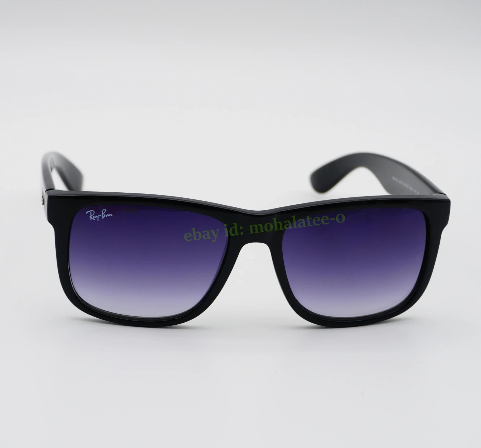Ray-Ban Justin RB4165 Classic Sunglasses 54mm Matte Black Gray Gradient UV