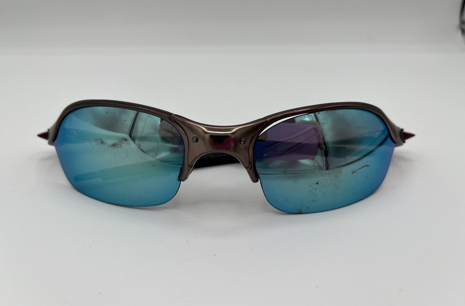 VINTAGE Oakley Romeo 2 Polish Titanium x-Metal FAIR CONDITION