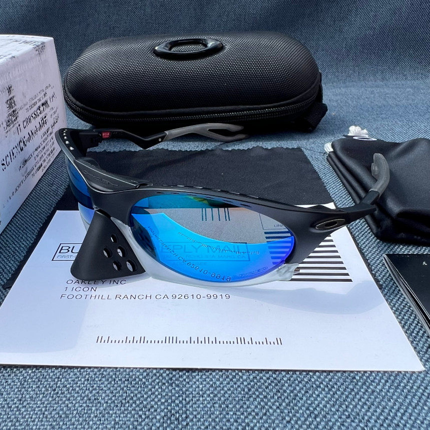 Oakley PLANTARIS Sunglasses OO9437-0363 Matte Transparent Black PRIZM Blue Lense
