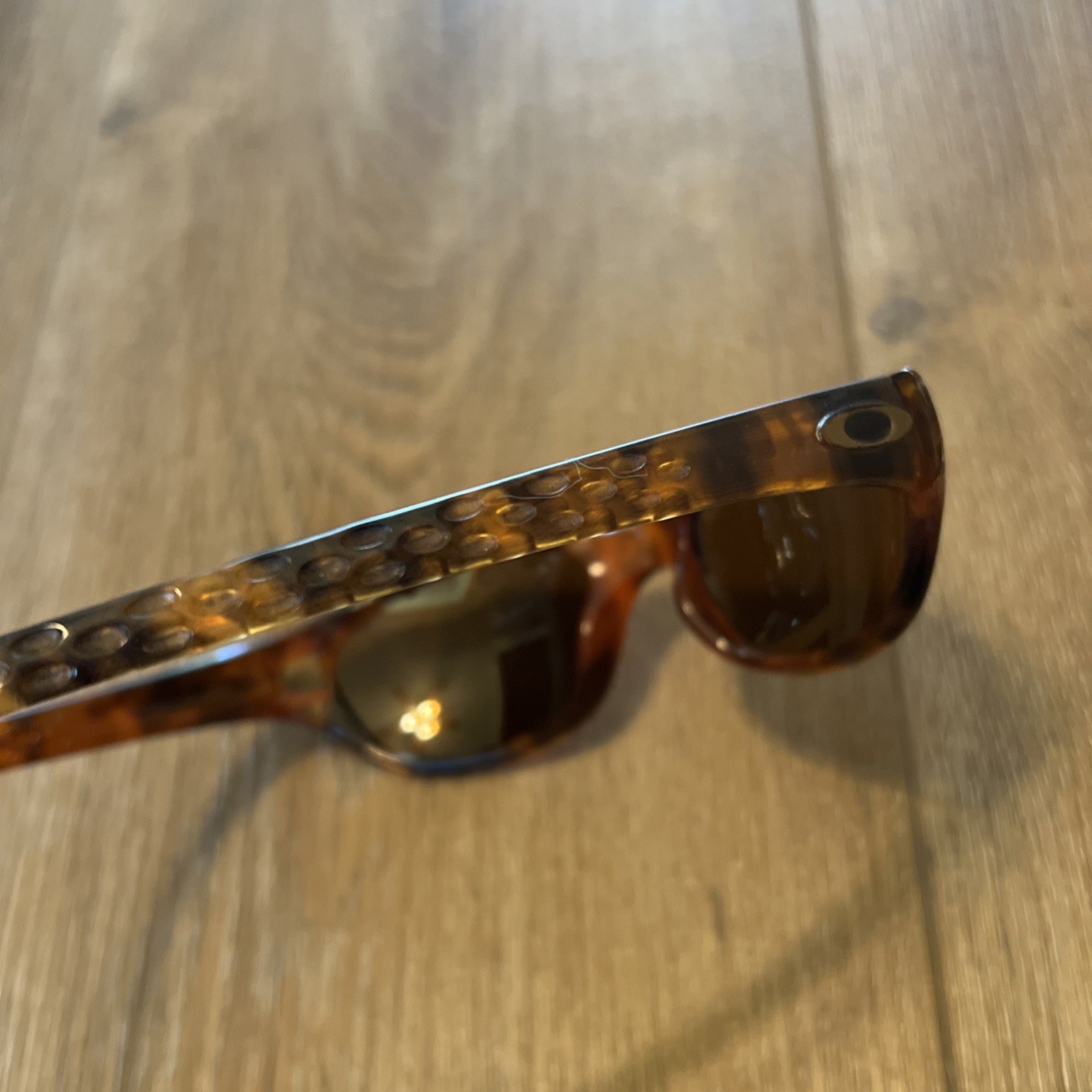 Vintage Oakley Tens 1.0 Brown Tortoise Wrap Sunglasses FRAMES ONLY Made In USA