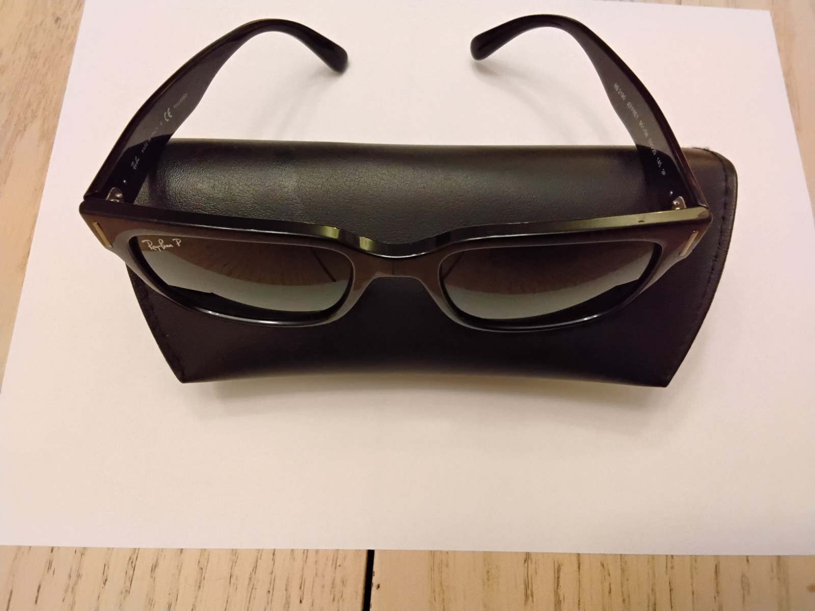 Ray-Ban Sunglasses RB2190 P JEFFREY 901/58 Black Men’s with original case