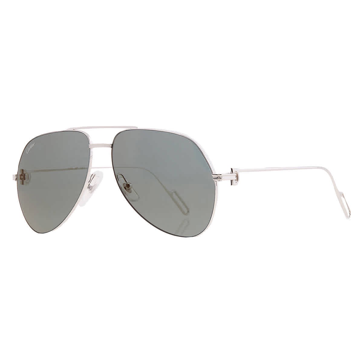 Cartier Premiere de Cartier Grey Pilot Unisex Sunglasses CT0110S 017 58